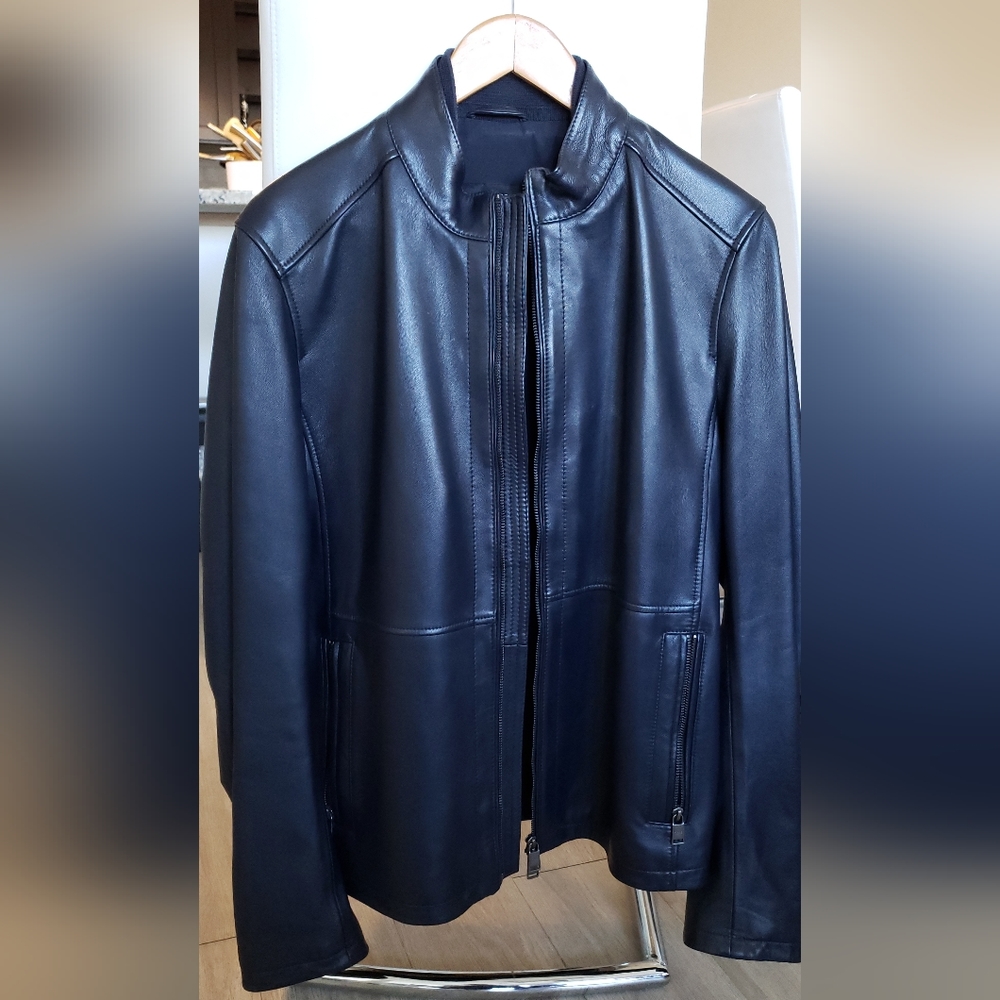 Hugo Boss Men's Leather Jacket